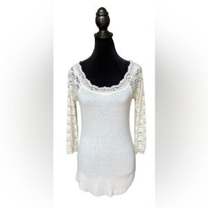 Poof!: White Lace Shirt